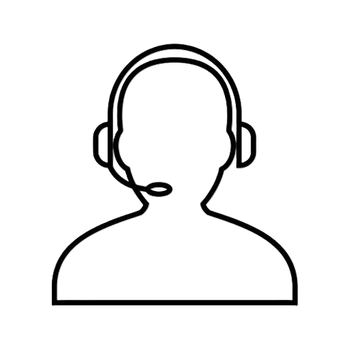 Icono de servicio de atención al cliente robotizado